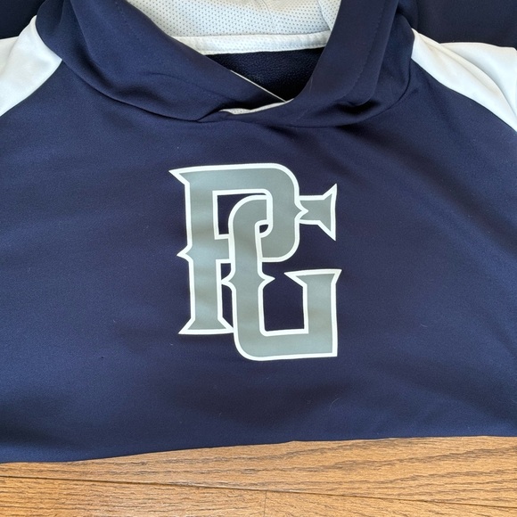 Perfect Game, Navy and White Hoodie with PC Logo - Picture 4 of 6